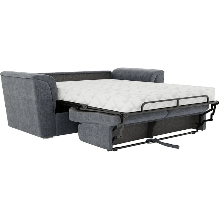 Vente-unique - RIZORA - Schlafsofa - Plastik - Kunststoff (PVC) - Anthrazitgrau - 210 x 223 x 88 cm – Bild 6