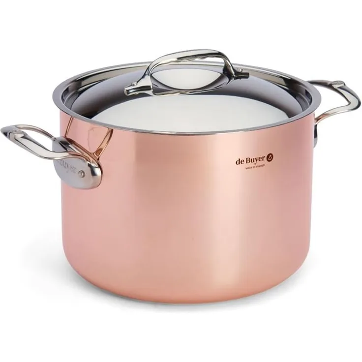 De Buyer Hoher Bratentopf Prima Matera mit Deckel Ø 24 cm