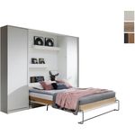 QMM TraumMöbel Schrankbett Klappbett VB 140 x 200 mit 2 Schränken (Set) vertikal klappbar