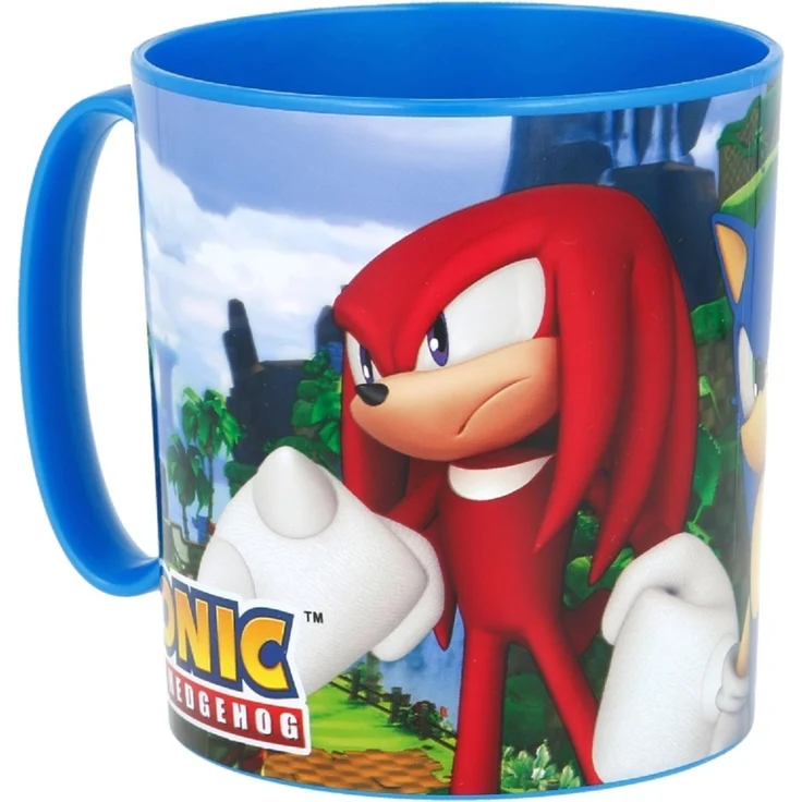 Sonic the Hedgehog Becher Mikrowellengeeigneter Kunststoffbecher 390 ml – Motivbecher für Kinder – Bild 2