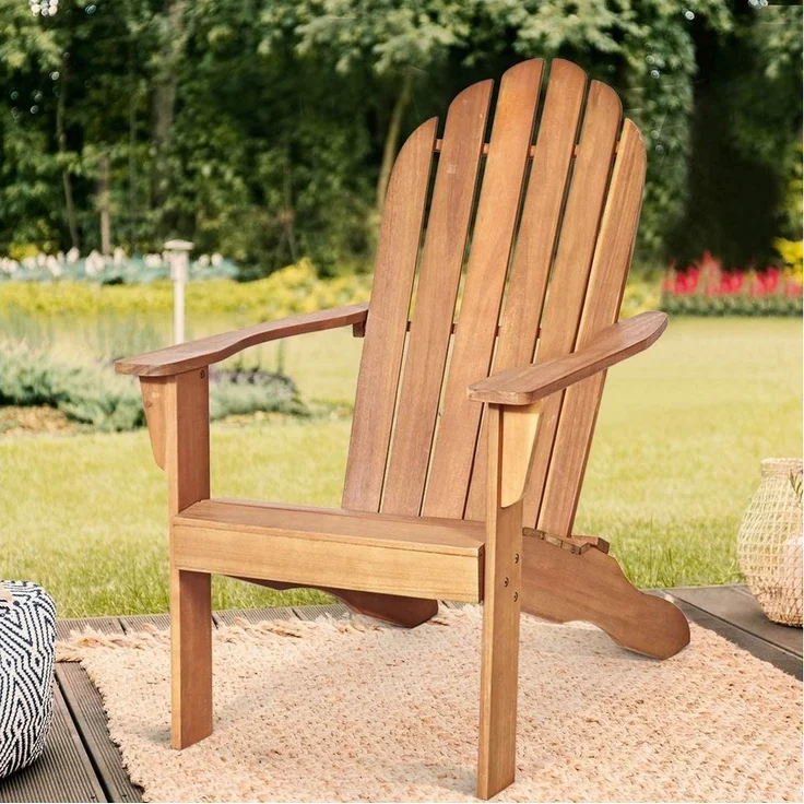 COSTWAY Gartenstuhl, Adirondack-Gartensessel, 69 x 88 x 103 cm – Bild 5