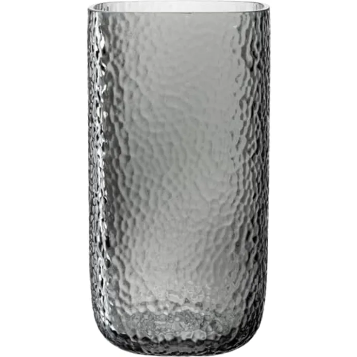Leonardo Home Martello Vase, stilvolles Dekorationsstück mit haptischer Oberfläche, grau, Höhe 29 cm
