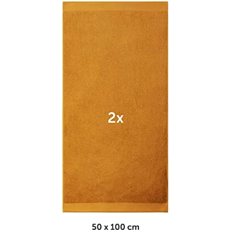 Blumtal Handtücher Premium 2er Set 50x100cm mit Aufhängschlaufen, Frottee (2-St), Frottier Handtücher Set - weich und saugstark, 100% Baumwolle – Bild 3