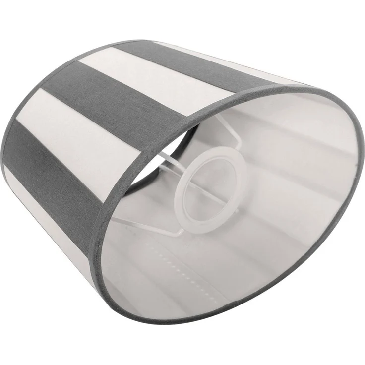 Brillibrum Lampenschirm Lampenschirm gestreift oval rund Streifenmuster E27 E14 – Bild 4