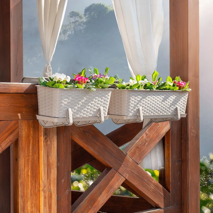 KADAX Blumentopf-Balkon-Blumentopf-Ständerhalter 60 cm – Bild 5