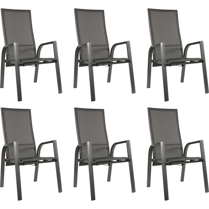 Gardissimo BERN Alu Diningsessel Stapelsessel Gartenstuhl verstellbar