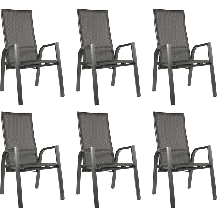 Gardissimo BERN Alu Diningsessel Stapelsessel Gartenstuhl verstellbar – Bild 1