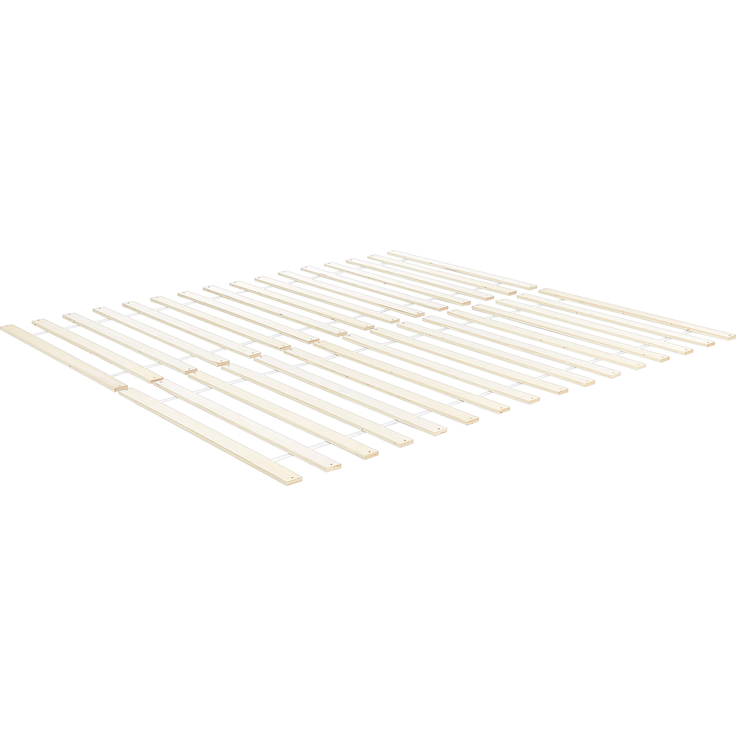 Bett mit Lattenrost Kiefernholz SABRAN 160x200 cm Weiß – Bild 6