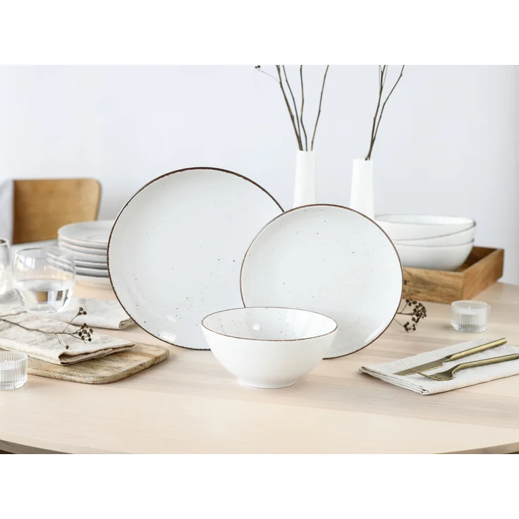 Vintage Nature Weiss, Tellerset 12-tlg (mo) – Bild 2