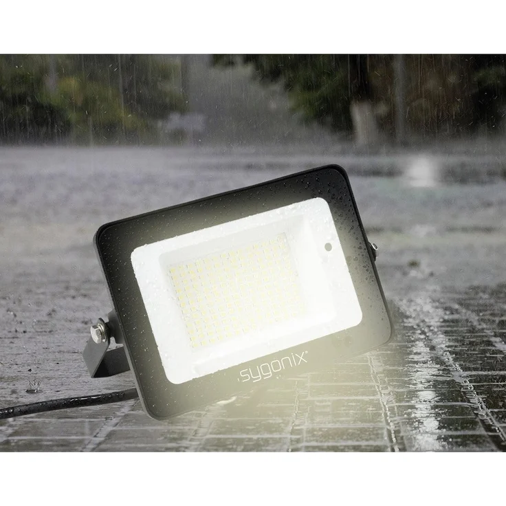 Sygonix LED Flutlichtstrahler Sygonix SY-5995284 LED-Außenstrahler mit Bewegungsmelder EEK: C (A - – Bild 2