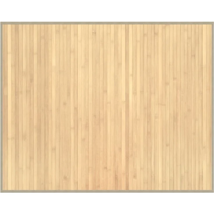vidaXL Teppich Rechteckig Hell Natur 80x100 cm Bambus 376903 – Bild 2