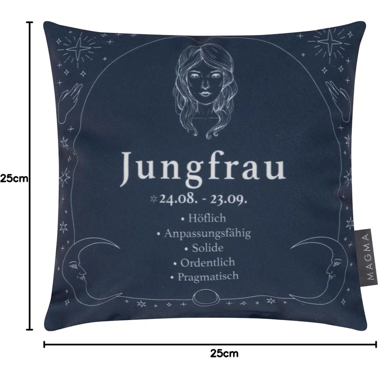 MAGMA Minikissen Sternzeichen Astrologie ca. 25 x 25 cm Jungfrau – Bild 3
