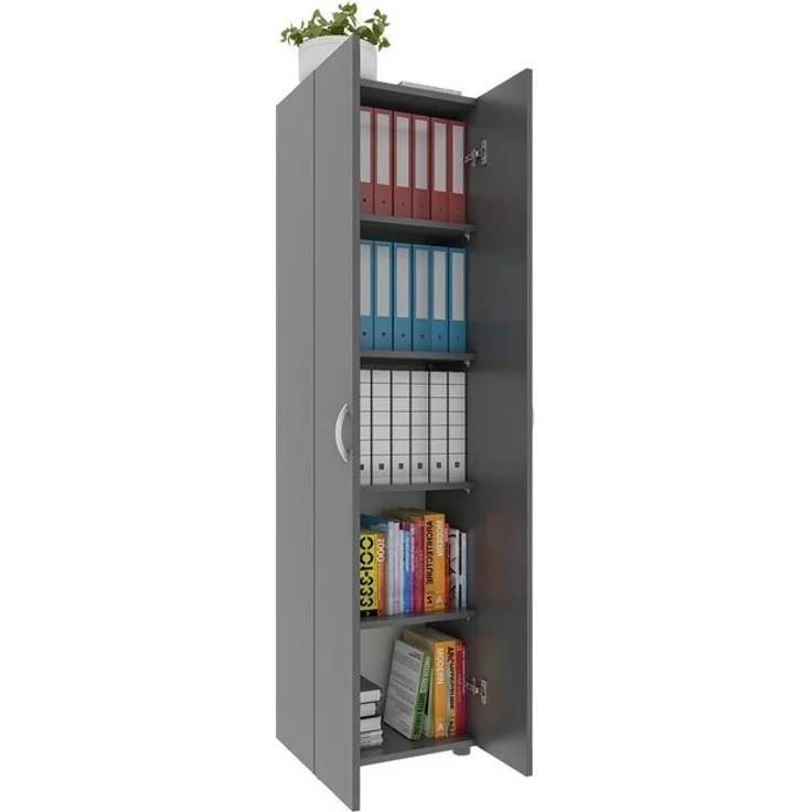 VCM Aktenschrank Büroschrank Bücher Ordner Aktenschrank Ulas 5fach – Bild 4