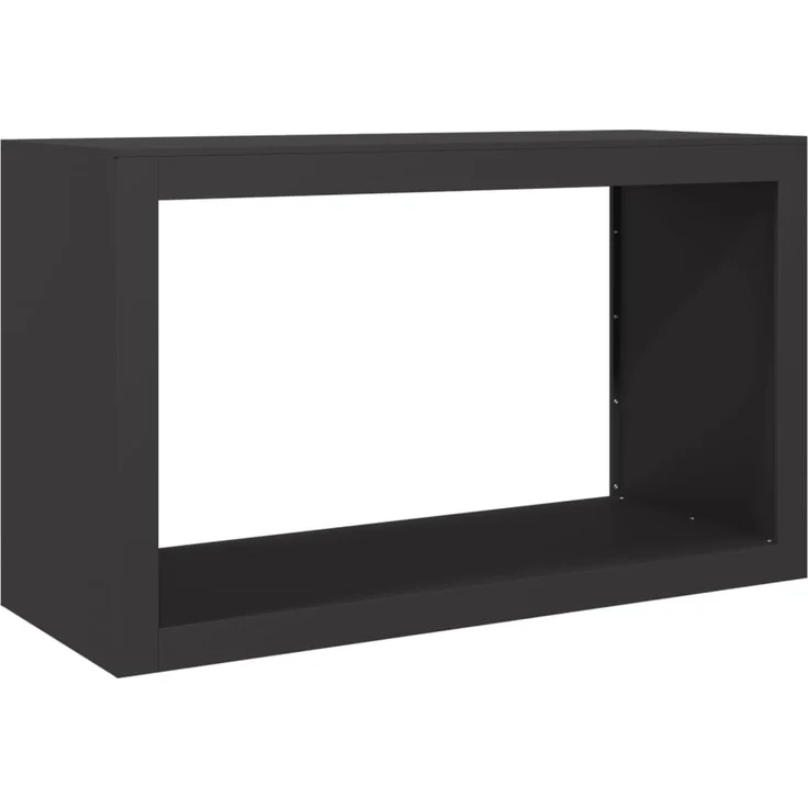 vidaXL Brennholzregal Schwarz 100x40x60 cm Stahl 850982 – Bild 1