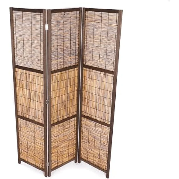 CREEDWOOD Paravent RAUMTEILER "CALA", Schilfrohr, 170x120 cm, Natur Paravent – Bild 6