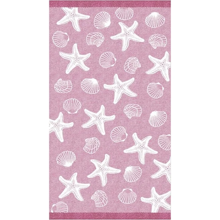 Delindo Lifestyle Strandtuch MIAMI, Frottee, Baumwolle, Frottier (1-St), mit Muschelmotiv in 3-D-Optik – Bild 4