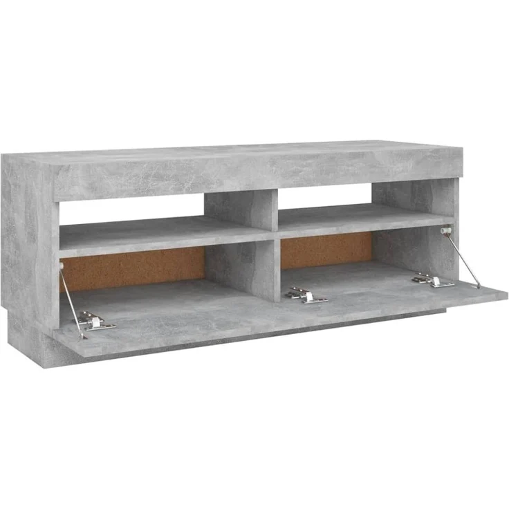 vidaXL TV-Schrank mit LED-Beleuchtung Betongrau 100x35x40 cm 804458 – Bild 6