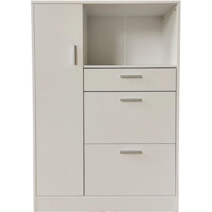 HTI-Line Küchenbuffet Küchenschrank Kombi L Blanca (Stück, 1-St, 1 Küchenschrank Kombi L Blanca) Küchenbuffet Mehrzweckschrank Mikrowellenschrank – Bild 4
