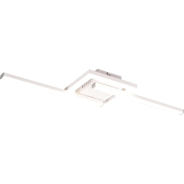 LED Deckenleuchte, Metall, weiß, matt, L 54 cm – Bild 2