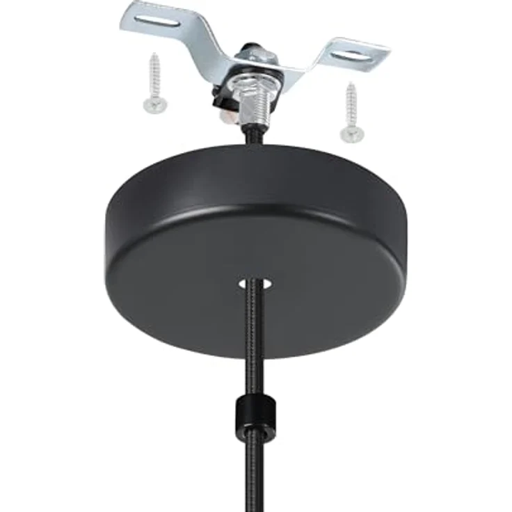 Eglo 49257 Hängeleuchte CARLTON CARLTON Stahl schwarz E27 1X40W H:110cm Ø31cm dimmbar – Bild 7