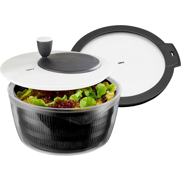 Gefu 00182 Salatschleuder Rotare + Frischhaltedeckel – Bild 2