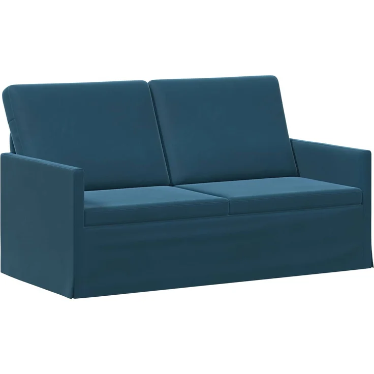 vidaXL Sofa-Set 2 pcs Blau Samt (V) 3433212 – Bild 3