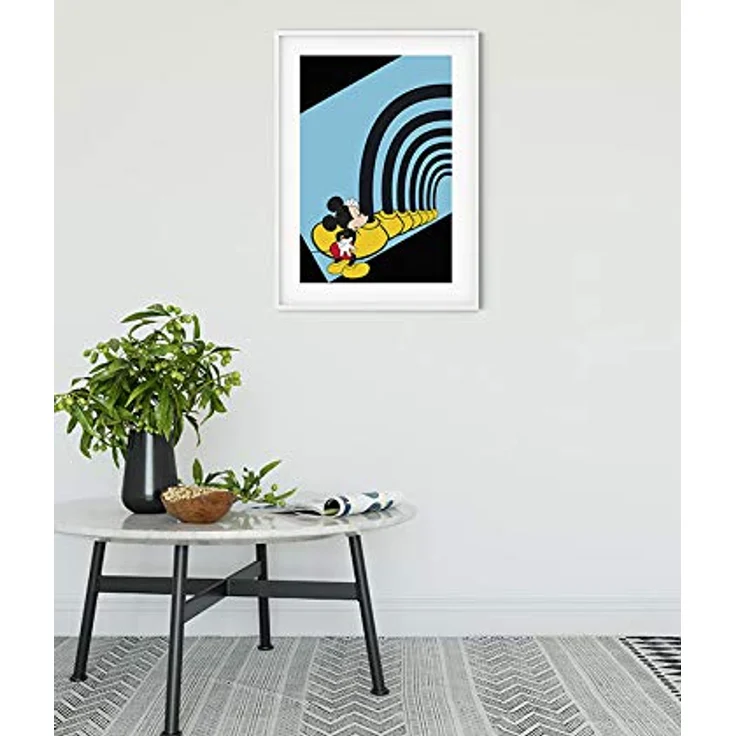 Komar Disney Wandbild, Mickey Mouse Foot Tunnel, Kunstdruck 50x70cm, seidenmatte Oberfläche, PVC-frei, FSC-zertifiziert, ohne Rahmen – Bild 2