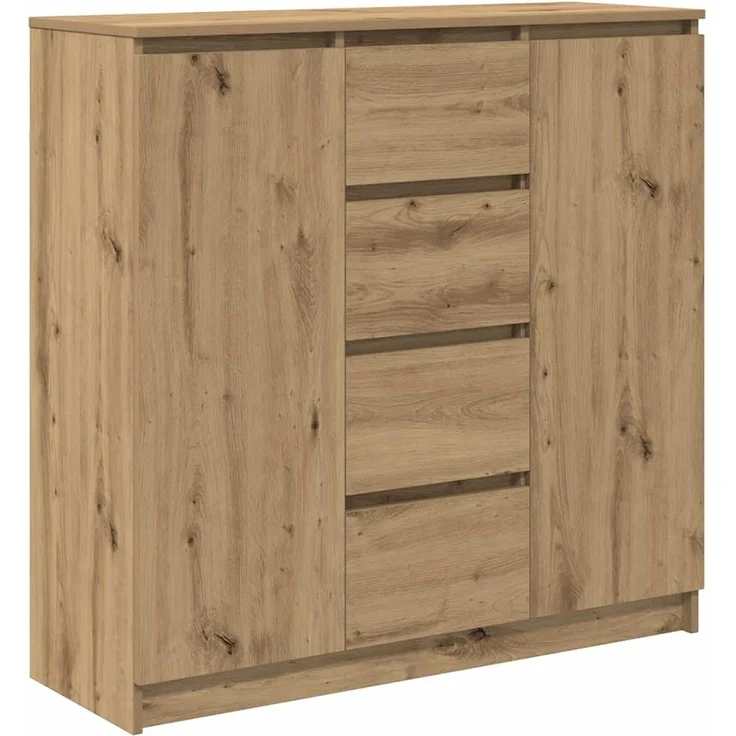 vidaXL Sideboard mit Schubladen Artisan-Eiche 100,5x35x98,5 cm 3328461 – Bild 1