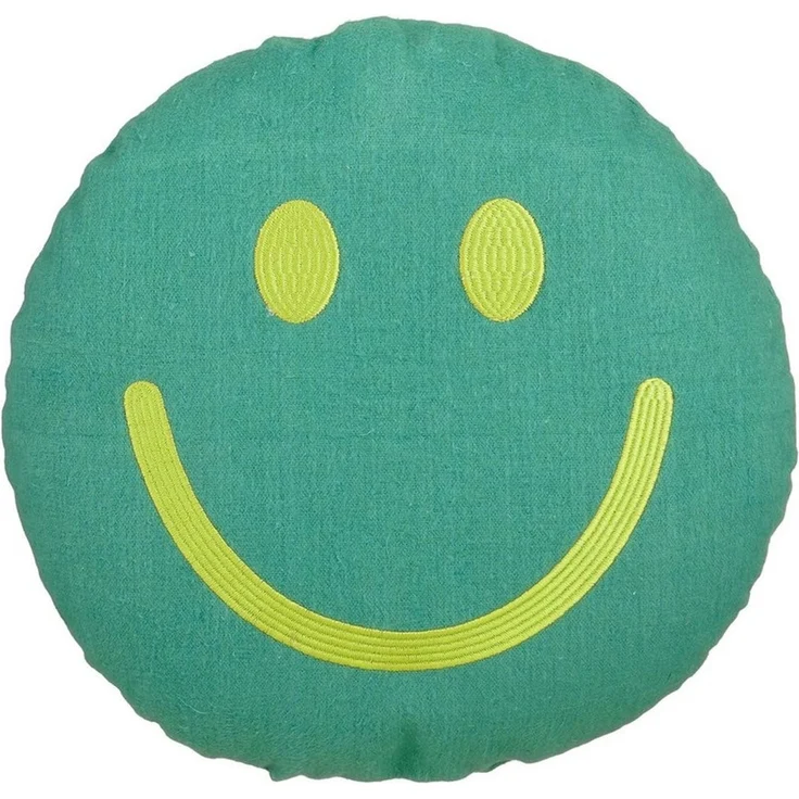 Mica Decorations Zierkissen Mica Decorations Smiley Deko Kissen – Ø45 x 10 cm – Bild 1