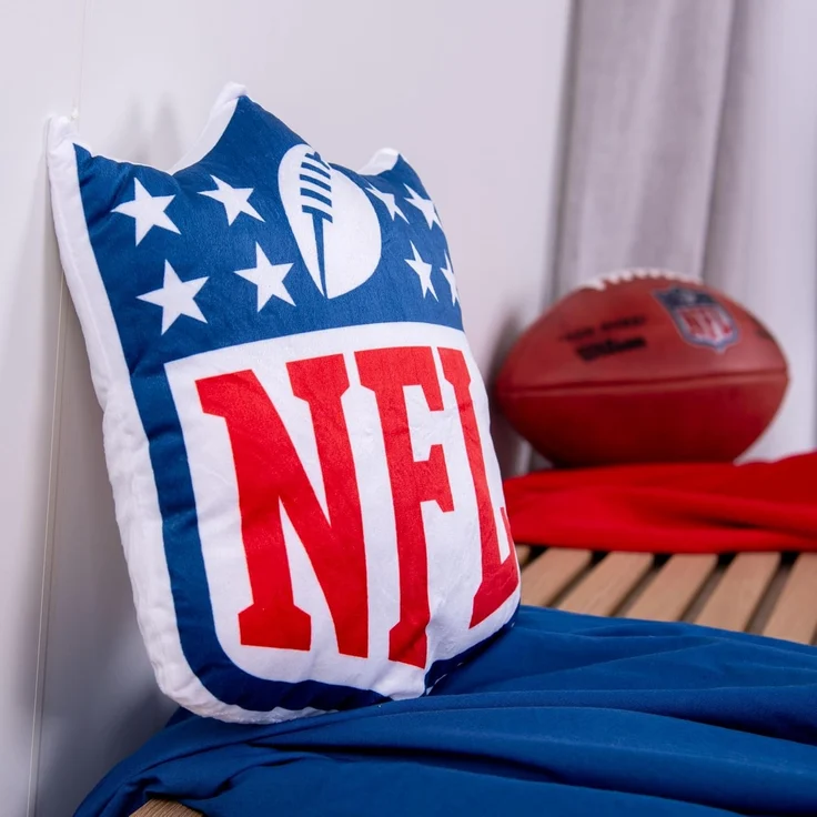 Herding NFL Wappen Konturenkissen, ca. 36x26 cm, 100% Polyester, Blau, Weiß, Rot – Bild 2