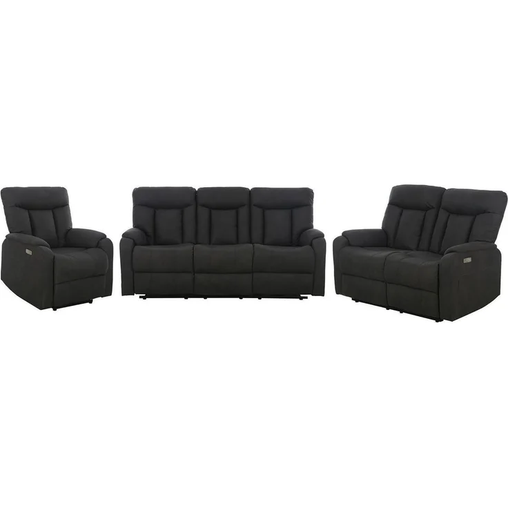 Femo Trade Relaxsessel FM-3215, Anthrazit, Mikrofaser, USB-Anschluss, 1-motorig, elektrische Relaxfunktion, B 79 x H 100 x T 93 cm – Bild 1