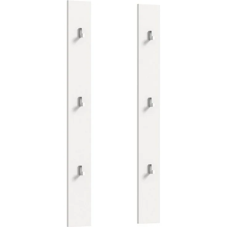 Paneel 2er Set (B/H/T: 13x115x3 cm) in weiß hochglanz