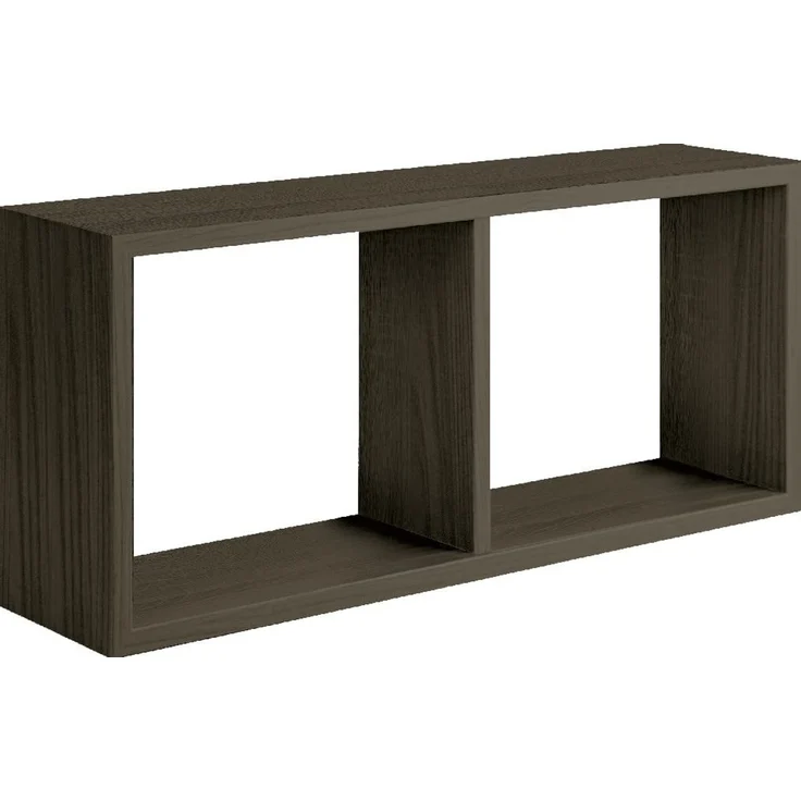 Homemania HOMSAN_049 Regal Morgana, Wanddekoration, Schlafzimmer, Büro-MDF, dunkle Eiche, 70 x 30 x 15,5 – Bild 1