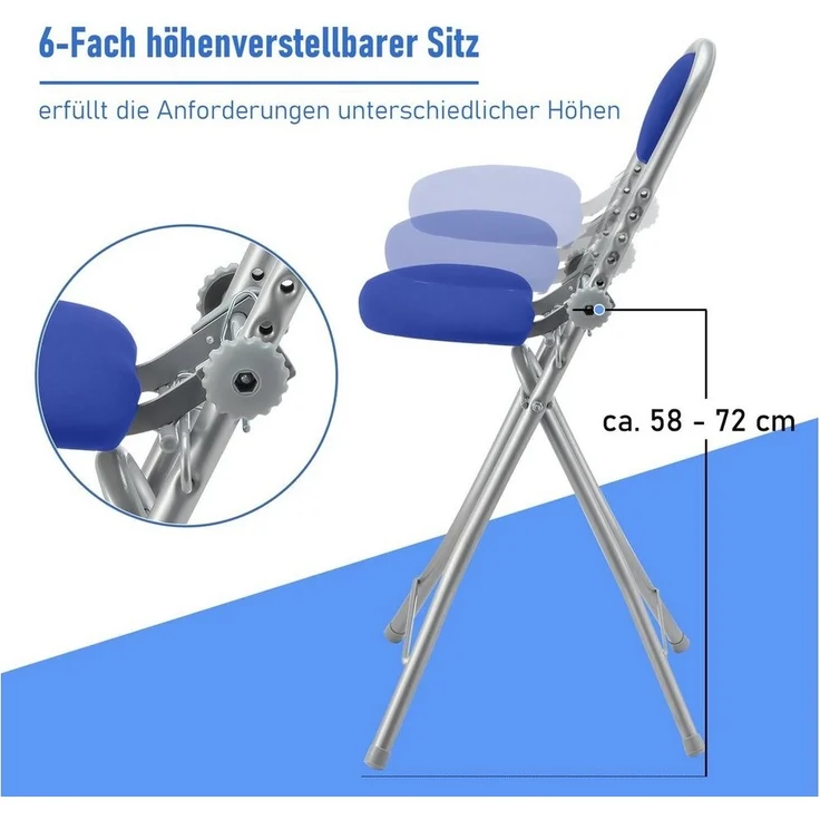 Ribelli Stuhl Bügelstehhilfe, blau – Bild 2