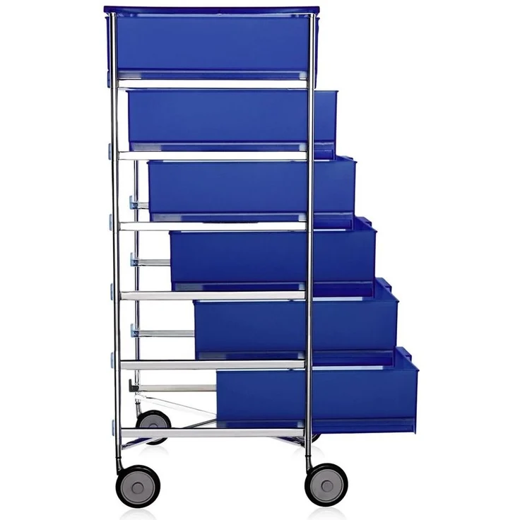 Kartell Mobil Aufbewahrungsschrank Stahl/Verchromt – Bild 2