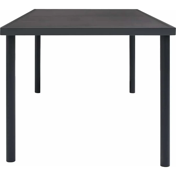 Gartentisch,Outdoor-Esstisch Anthrazit 190x90x74 cm Stahl – Bild 3