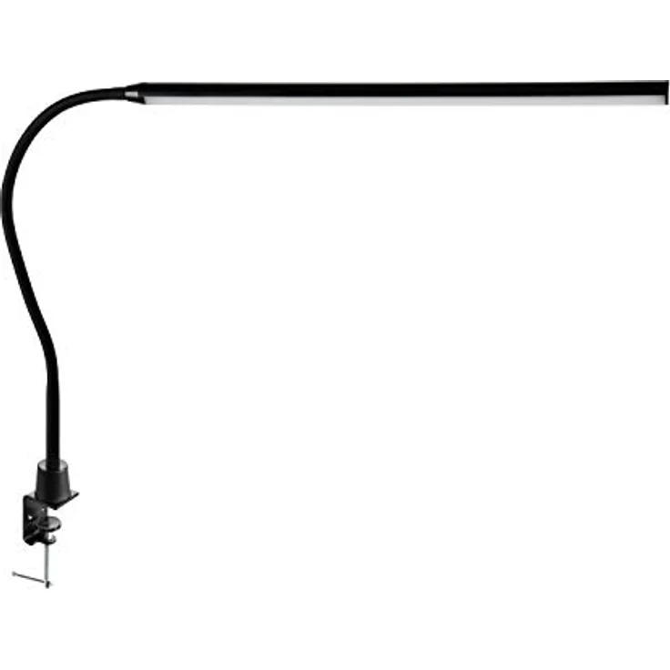 ALCO 936-11 Schreibtischlampe schwarz, 8 W LED mit 3-fach Dimmer und Tischklemme – Bild 1