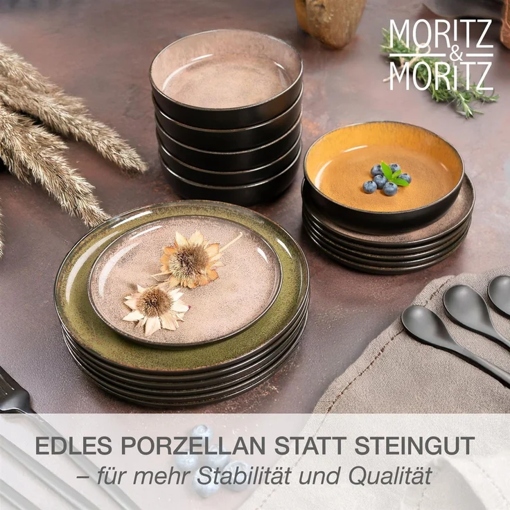 Moritz & Moritz VIDA 18tlg Geschirrset Vintage – Bild 4