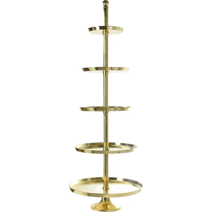 Koopman Etagere XXL, Aluminium, (1-tlg), 170cm, Goldfarbend, Aluminum, Servierständer, Anrichte