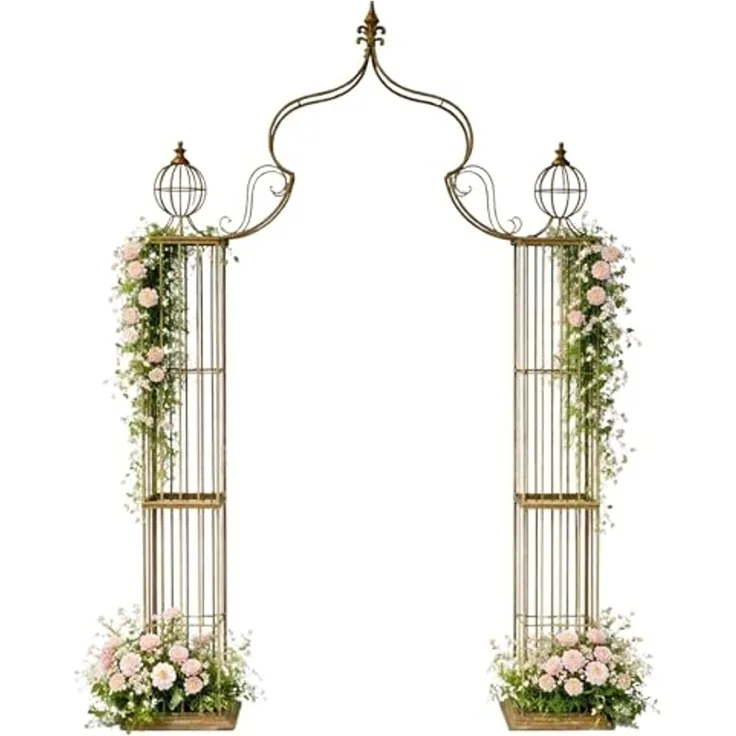 Rosenbogen Metall Kletterhilfe 93969 275x172 cm Gartenbogen Rankhilfe Rankgitter Torbogen