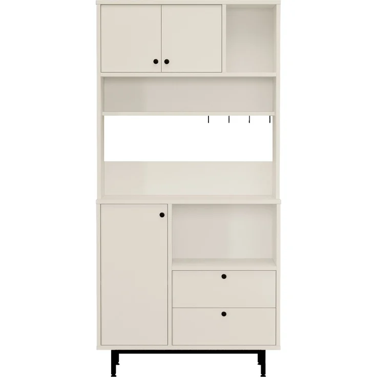 Skye Decor 'LAT4-W' Mehrzweckschrank, Weiß, 88 x 180 x 35,5 cm – Bild 4