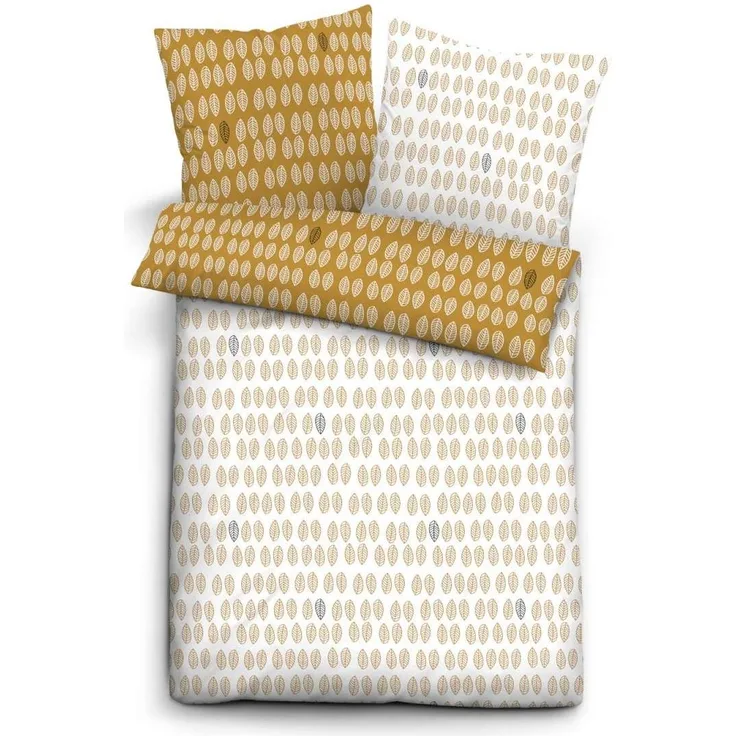 Biberna GOTS Mako Satin Bettwäsche 656720-555 Größe 135x200/80x80 cm