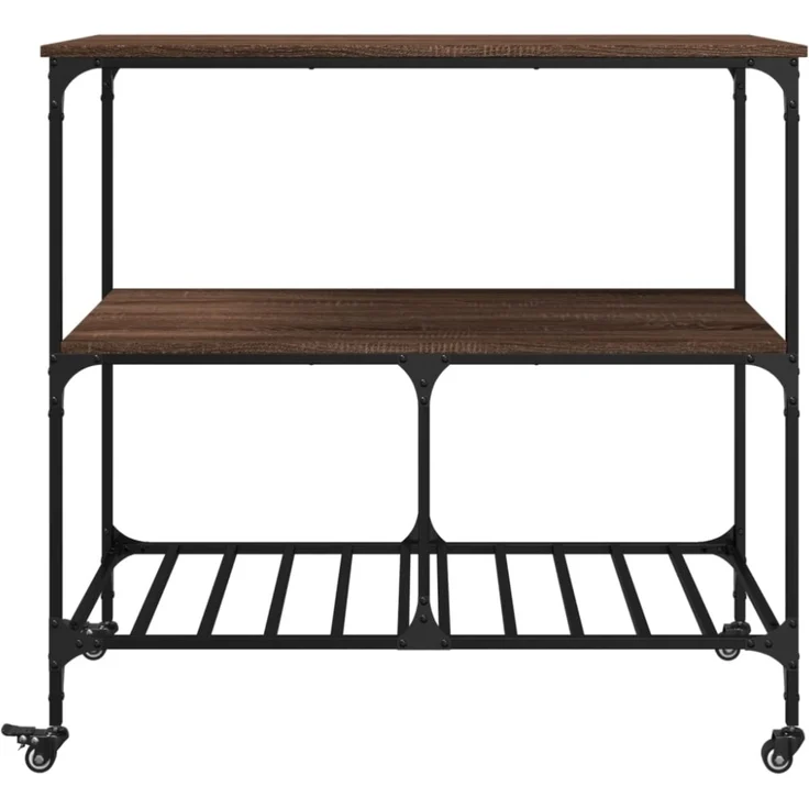 vidaXL Küchenwagen Braun Eichen-Optik 100x50x95 cm Holzwerkstoff 842310 – Bild 9