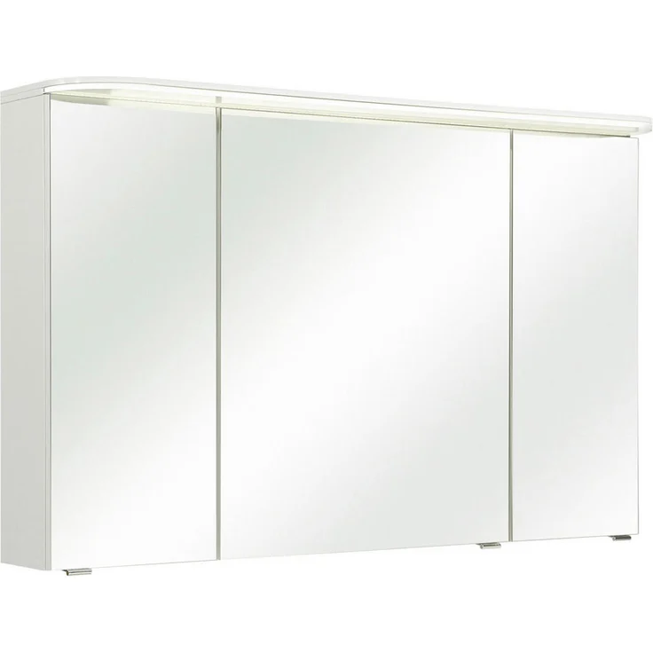 Pelipal Spiegelschrank Balto, Weiß, Metall, 6 Fächer, 120x72.3x17 cm, Made in Germany