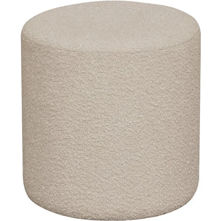 Pouf >Ejby< in Beige, Stoff - 34x36x34cm (BxHxT) – Bild 2