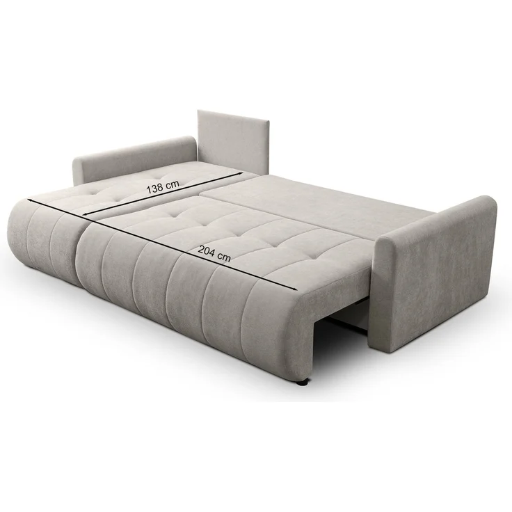 Selsey 'Timmone' Ecksofa mit Schlaffunktion & Bettkasten, Chenille, Universal, Grün – Bild 5