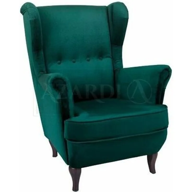 Ohrensessel Sessel Fernseh Design Polster Sofa Couch Chesterfield Textil