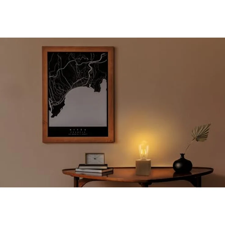 Osram Tischleuchte 1906 Edison E27 2,5W, 2400K, Holz braun, 220 lm, Vintage-Stil, austauschbar – Bild 6