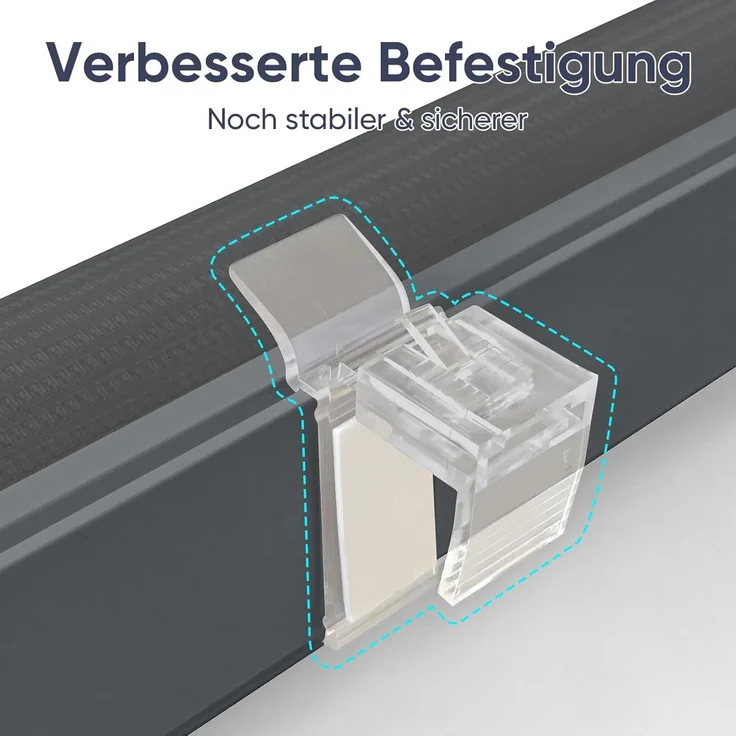 Doppelrollo Duo Rollo Klemmfix ohne Bohren für Fenster Rollos Jalousie Faltrollo, Sekey, freihängend, Klemmträger, Montage mit oder ohne Bohren möglich – Bild 9
