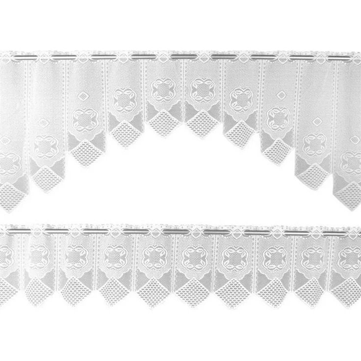 Arsvita Vorhang Mona (1 St), Stangendurchzug, halbtransparent, 2 teiliges Bistrogardinen-Set in Spitzenoptik – Bild 4